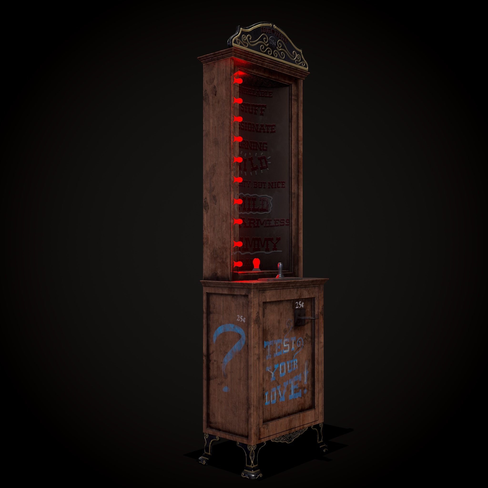 Love O Meter  Low-poly 3D model_32