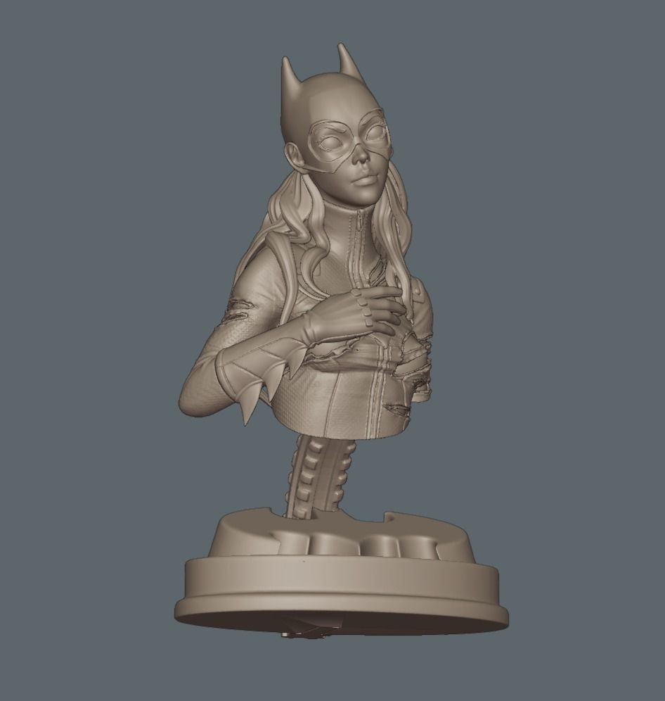 Batgirl Fanart - 1to10 STL 3D printing file - Also NSFW version 3D print model_27