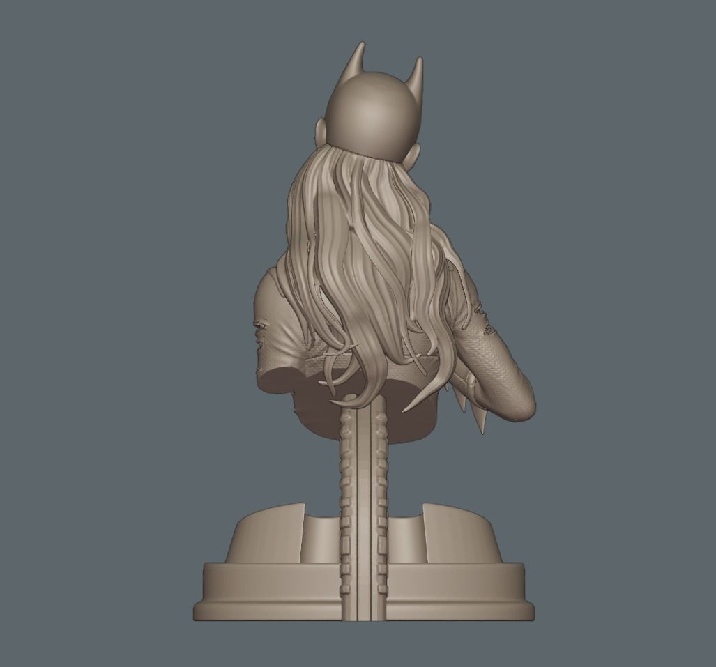 Batgirl Fanart - 1to10 STL 3D printing file - Also NSFW version 3D print model_25