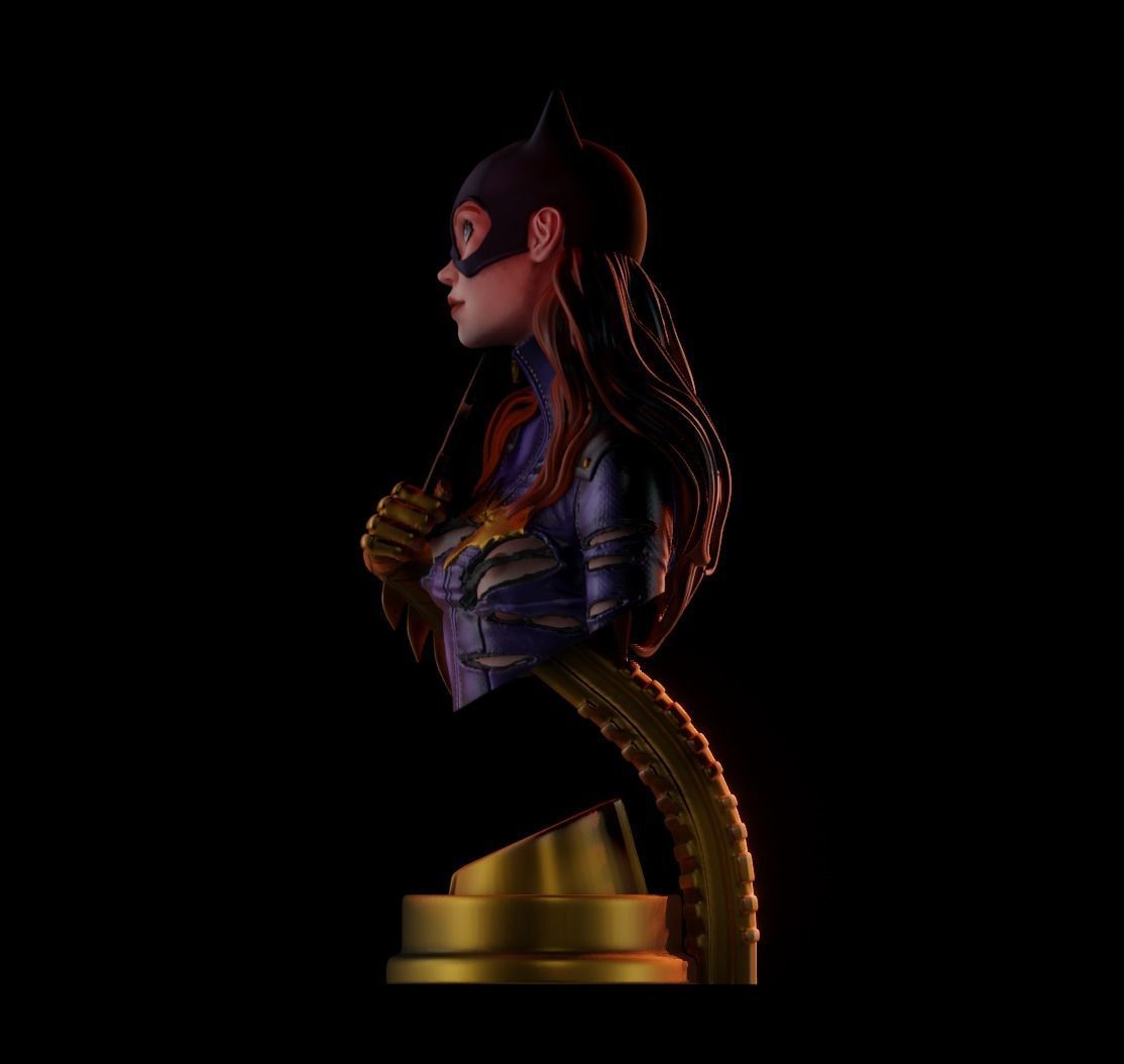 Batgirl Fanart - 1to10 STL 3D printing file - Also NSFW version 3D print model_9