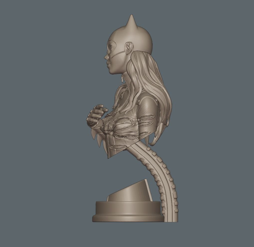 Batgirl Fanart - 1to10 STL 3D printing file - Also NSFW version 3D print model_24