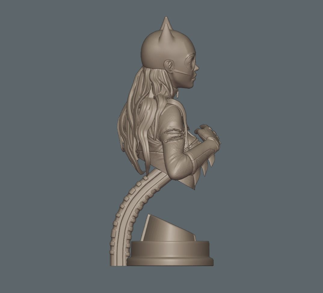 Batgirl Fanart - 1to10 STL 3D printing file - Also NSFW version 3D print model_26