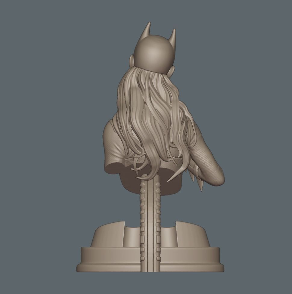 Batgirl Fanart - 1to10 STL 3D printing file - Also NSFW version 3D print model_17
