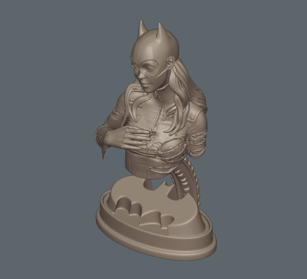 Batgirl Fanart - 1to10 STL 3D printing file - Also NSFW version 3D print model_29