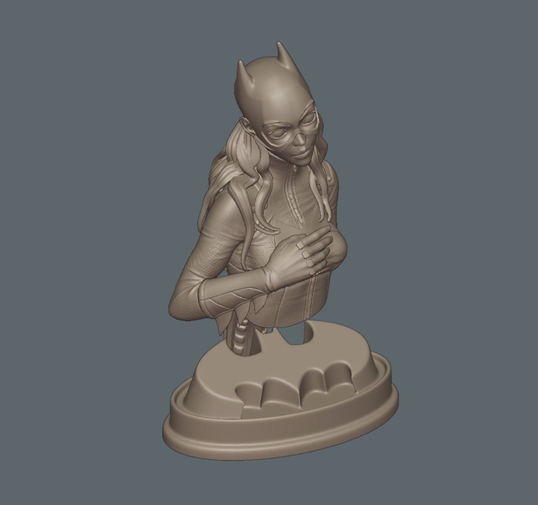 Batgirl Fanart - 1to10 STL 3D printing file - Also NSFW version 3D print model_21