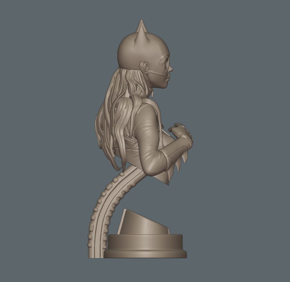 Batgirl Fanart - 1to10 STL 3D printing file - Also NSFW version 3D print model_18