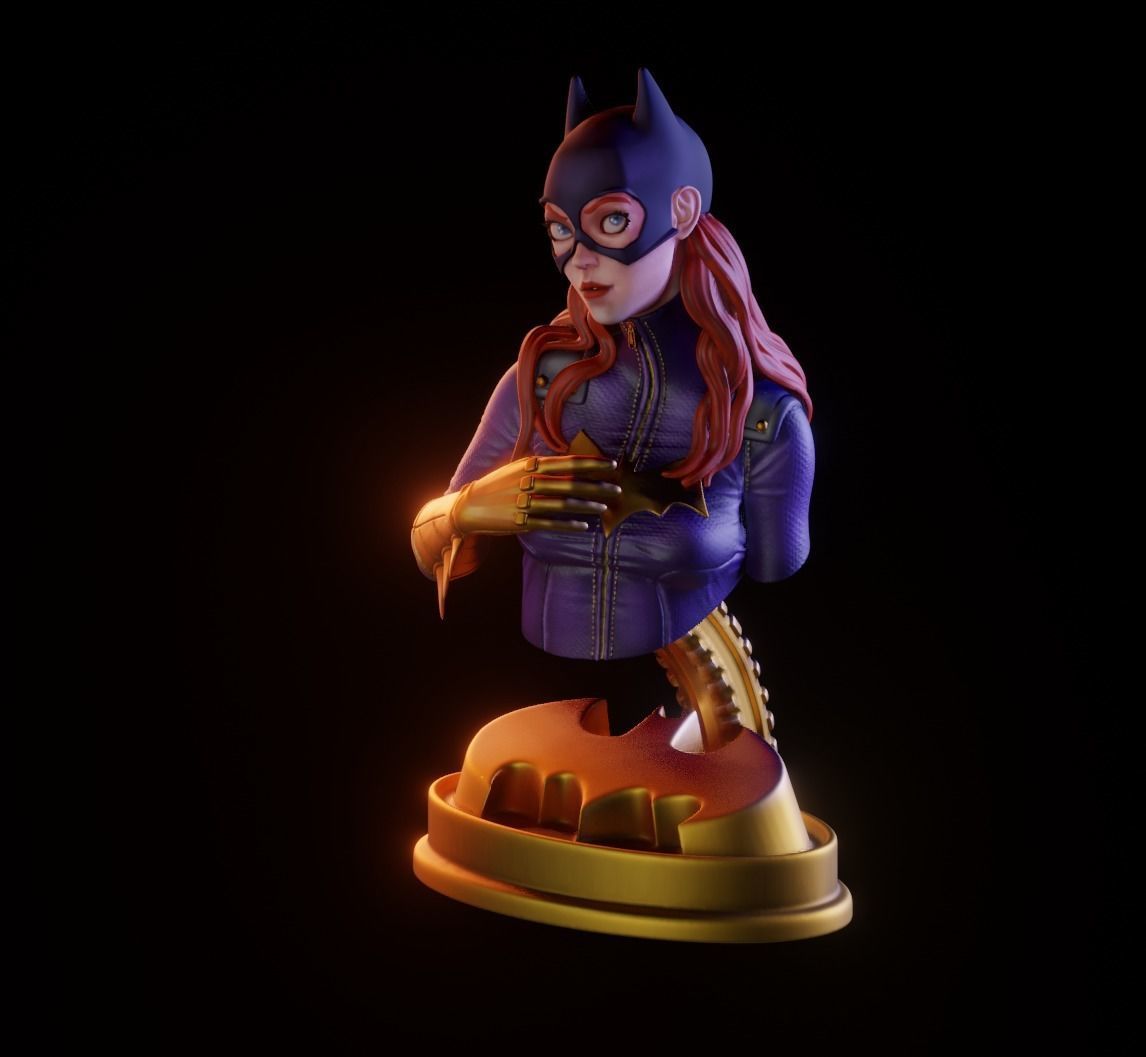 Batgirl Fanart - 1to10 STL 3D printing file - Also NSFW version 3D print model_6