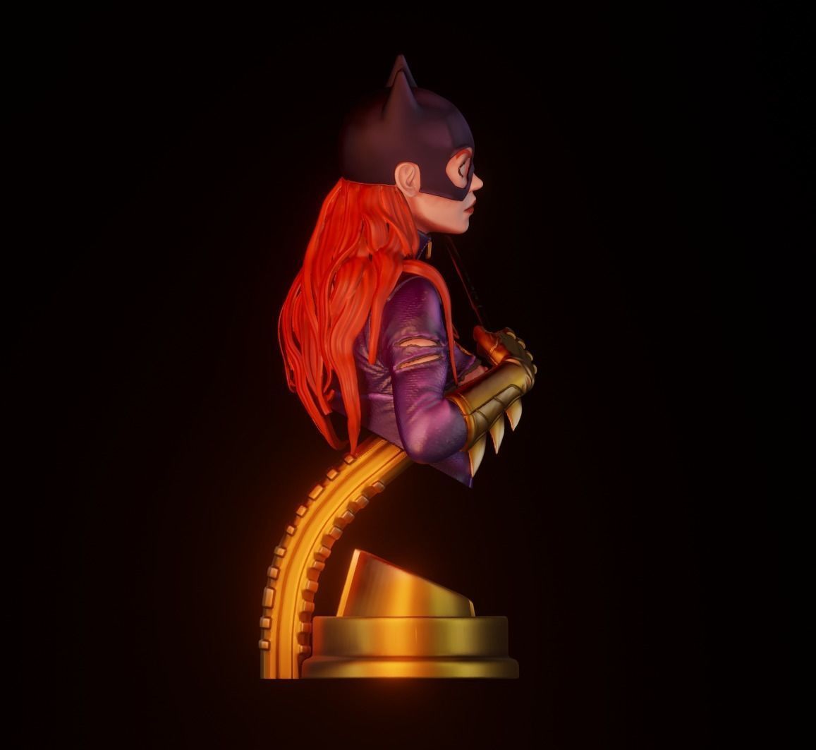 Batgirl Fanart - 1to10 STL 3D printing file - Also NSFW version 3D print model_10