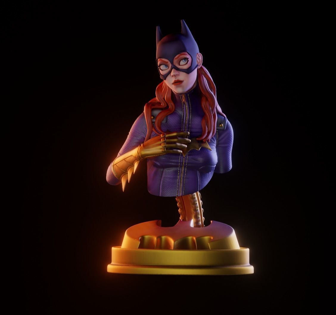Batgirl Fanart - 1to10 STL 3D printing file - Also NSFW version 3D print model_7
