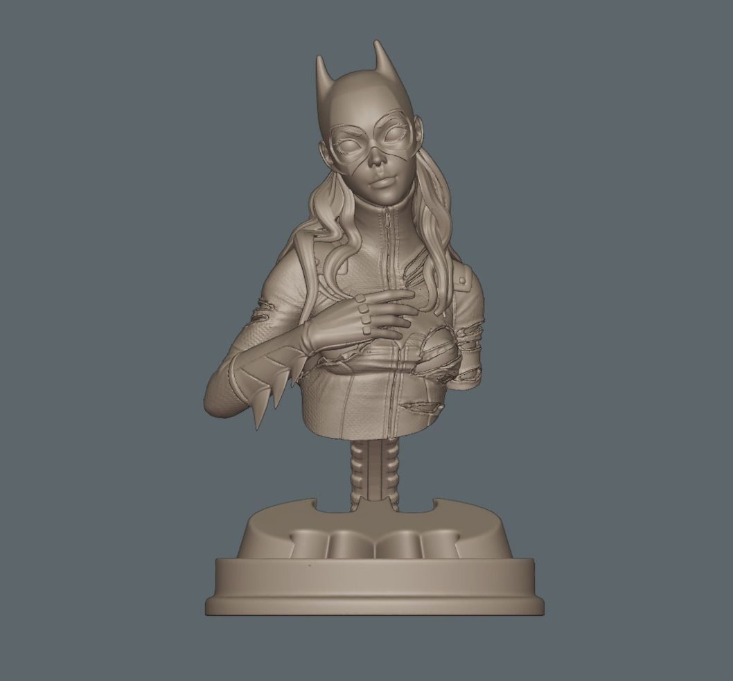 Batgirl Fanart - 1to10 STL 3D printing file - Also NSFW version 3D print model_23