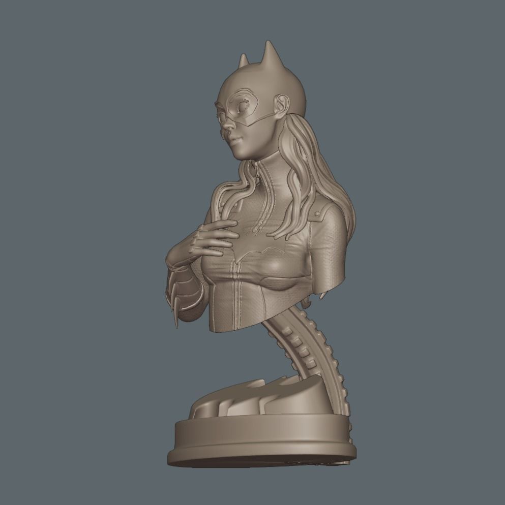 Batgirl Fanart - 1to10 STL 3D printing file - Also NSFW version 3D print model_20