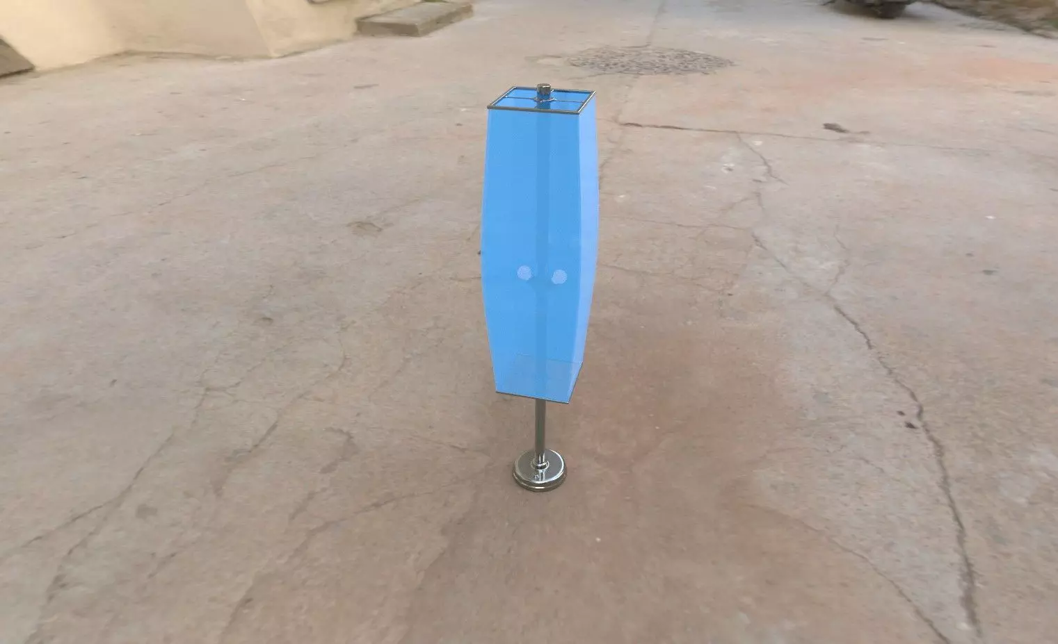 floor lamp Low-poly 3D model_0