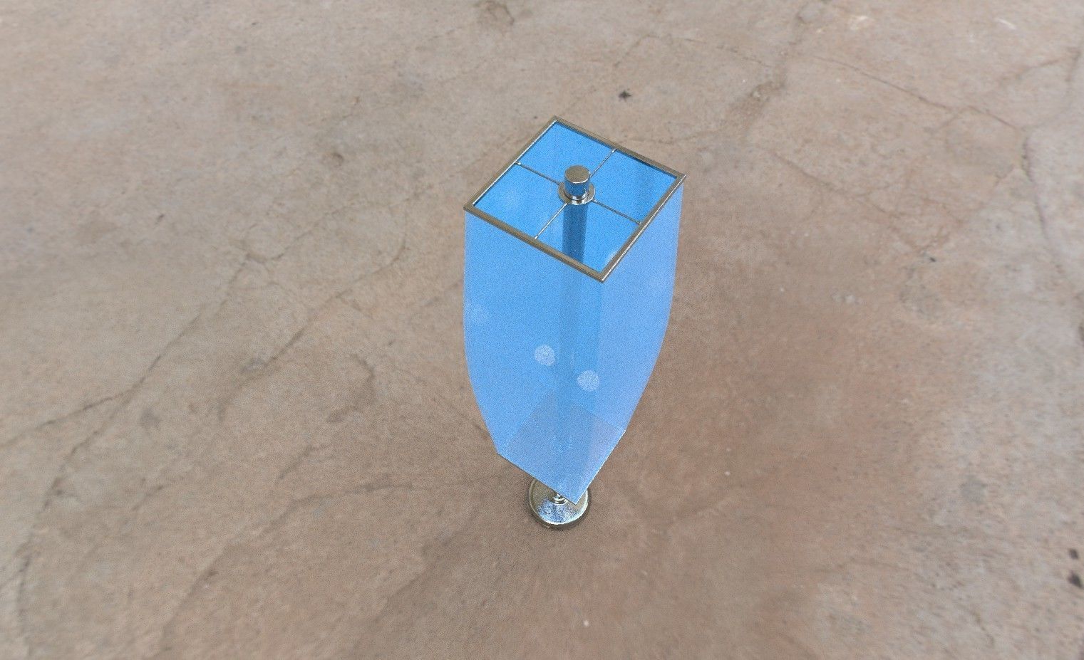 floor lamp Low-poly 3D model_1