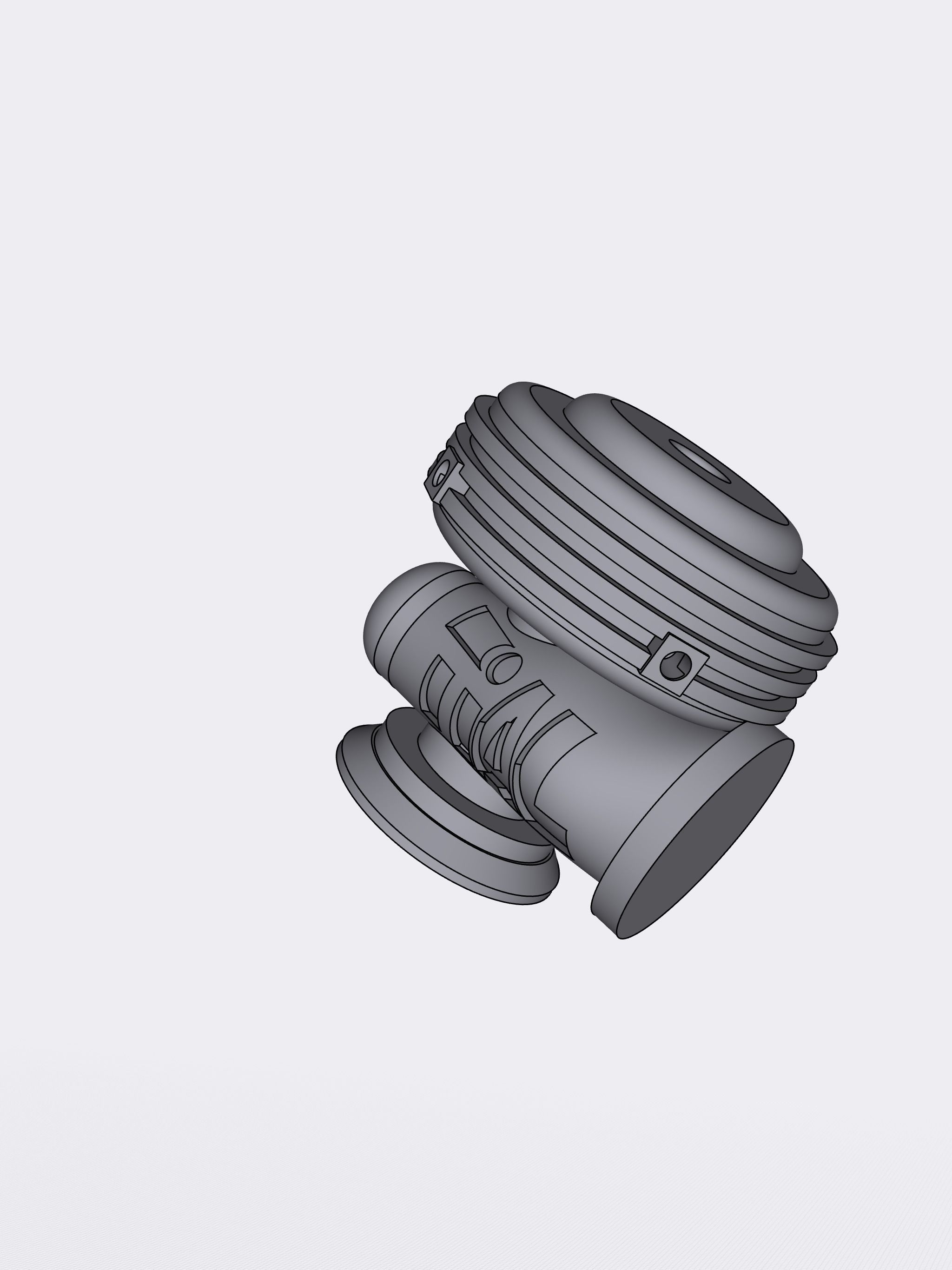 Tial Turbo Blow Off Valve and Wastegate 3D print model_1