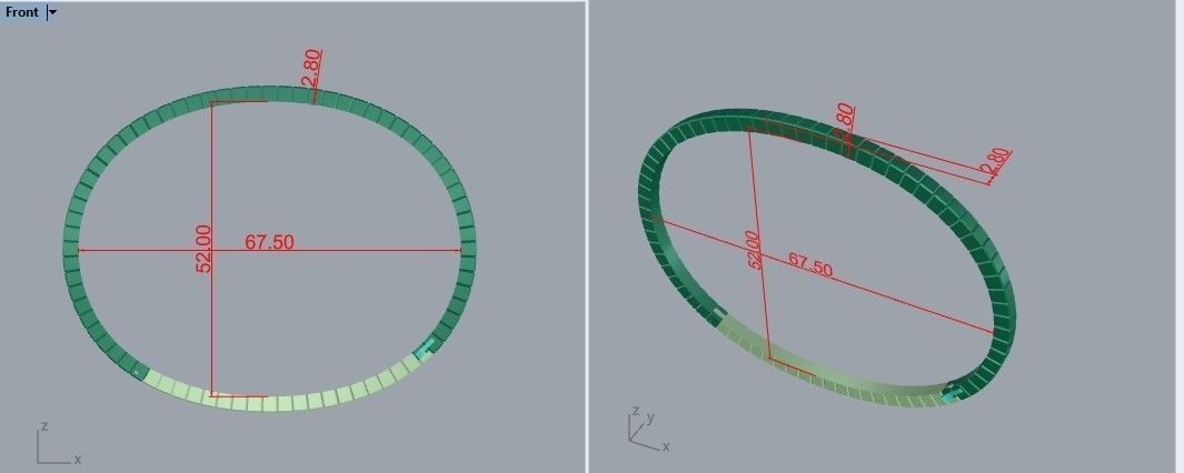 Braclet Ice cube 3d model  3D print model_4