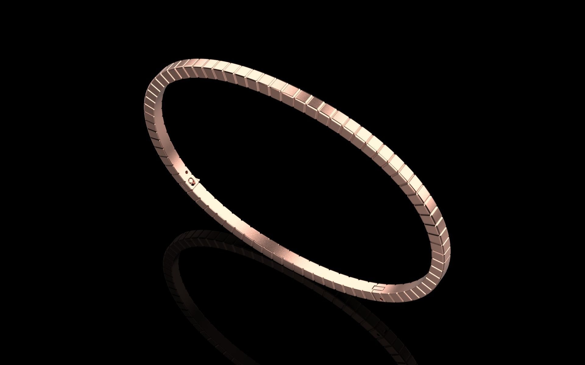 Braclet Ice cube 3d model  3D print model_3