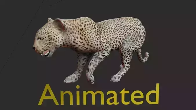 LEOPARD LOWPOLY ANIMATED