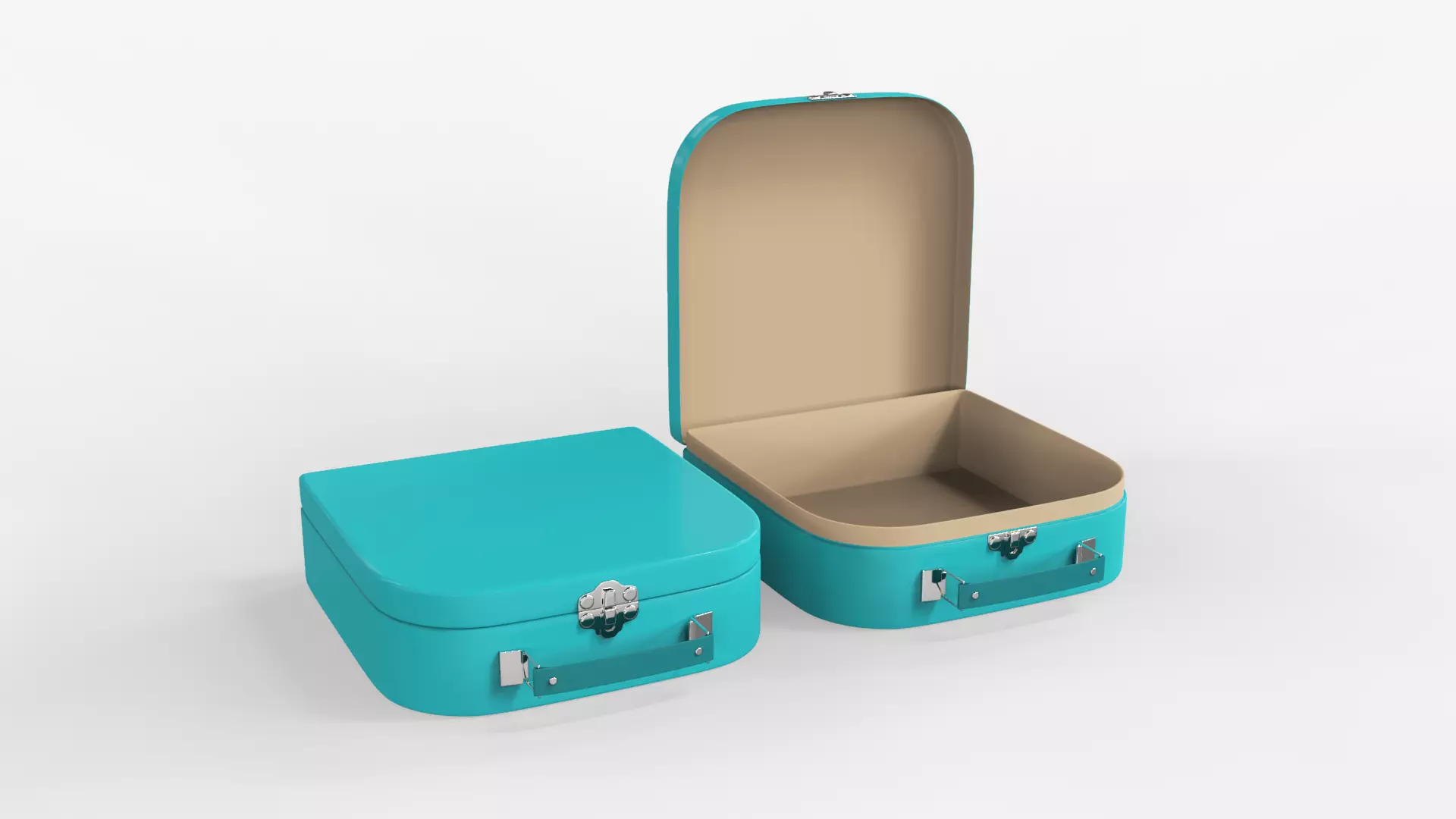 Children Cardboard Suitcase 3D model