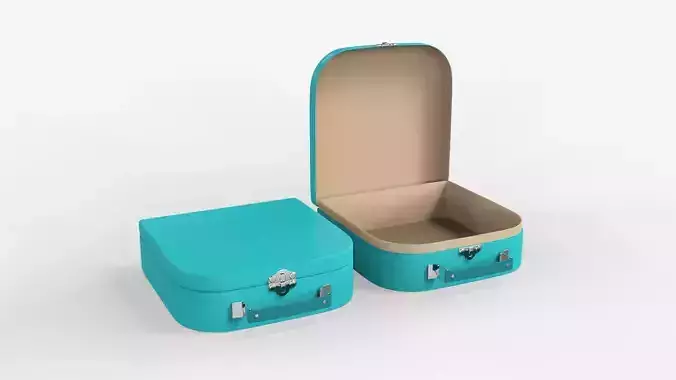 Children Cardboard Suitcase 3D model