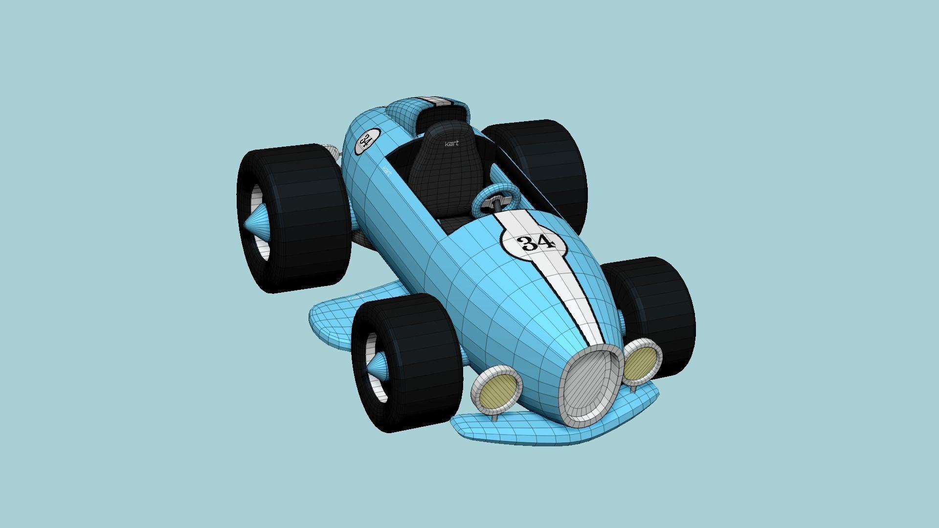 10 Cartoon Karts B Collection - Vehicle Racing Design _64