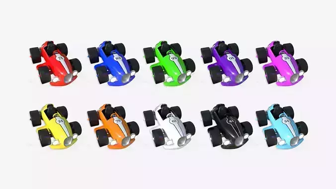 10 Cartoon Karts B Collection - Vehicle Racing Design 