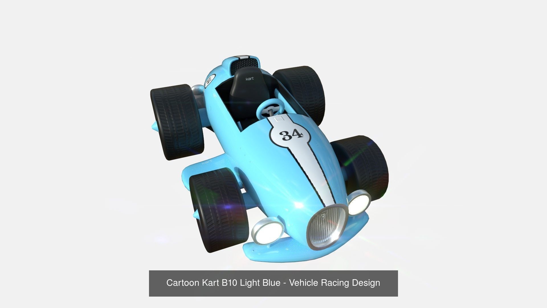 10 Cartoon Karts B Collection - Vehicle Racing Design _6
