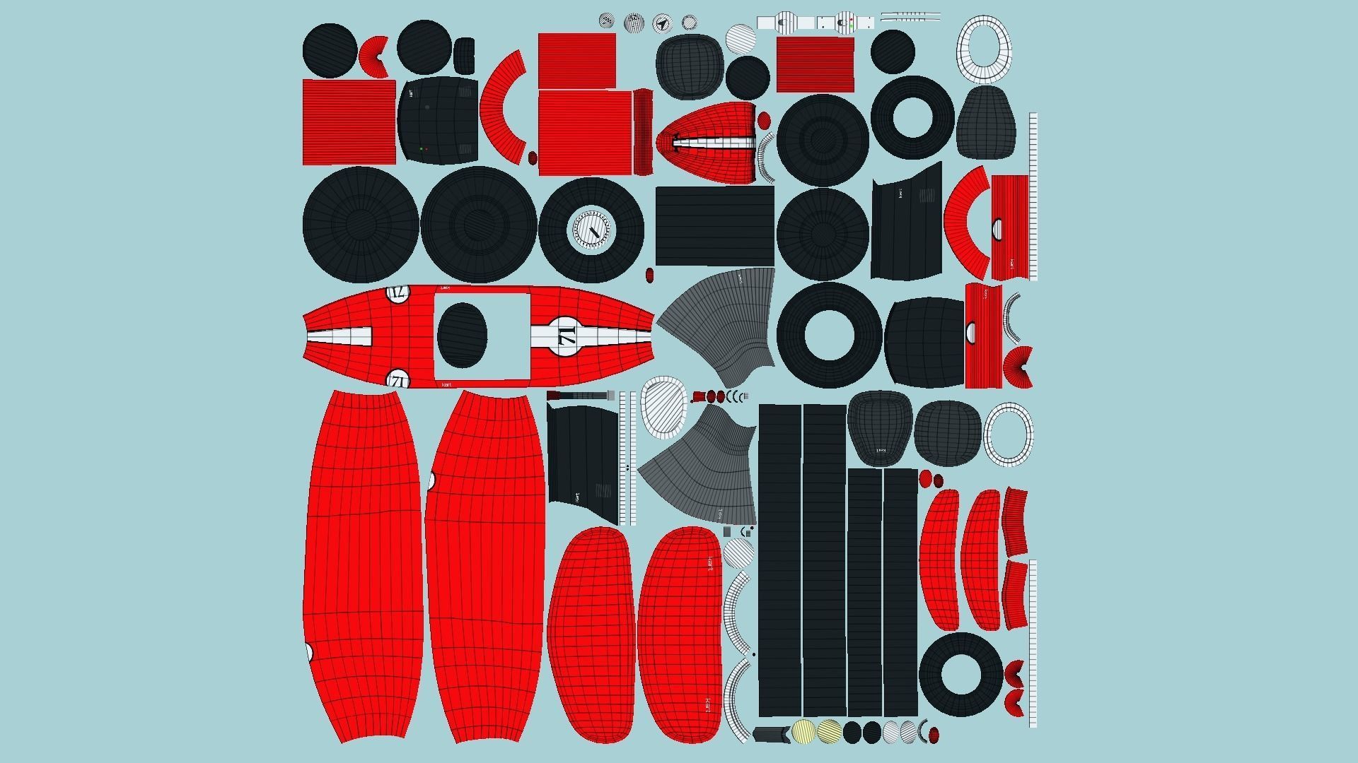 10 Cartoon Karts B Collection - Vehicle Racing Design _72