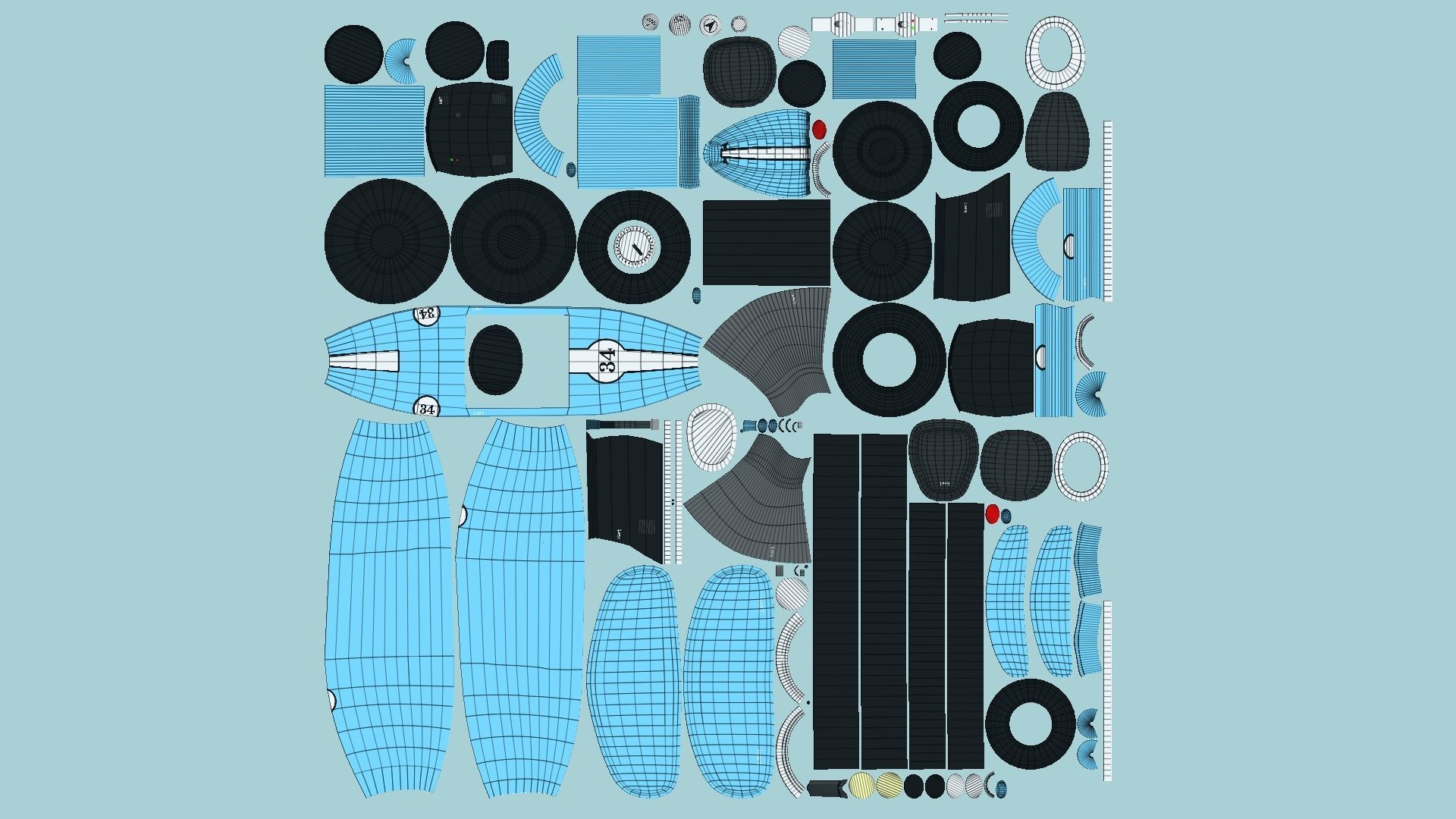 10 Cartoon Karts B Collection - Vehicle Racing Design _71