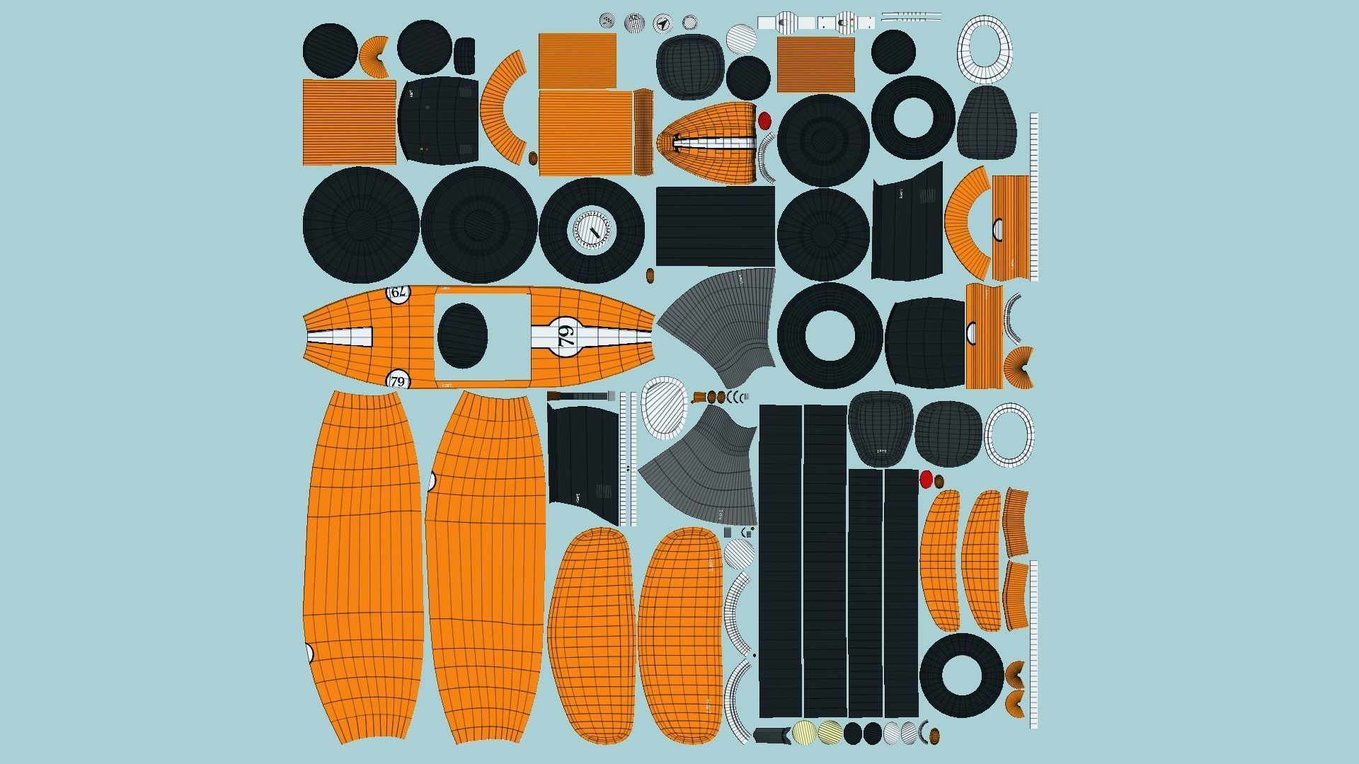 10 Cartoon Karts B Collection - Vehicle Racing Design _79