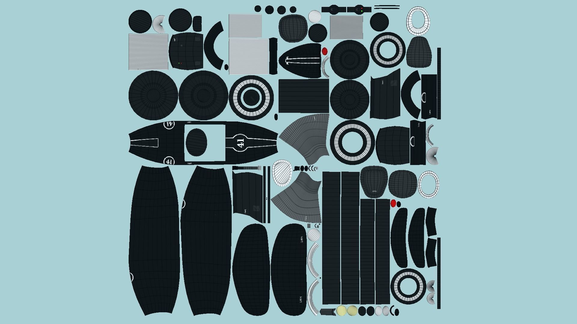 10 Cartoon Karts B Collection - Vehicle Racing Design _83