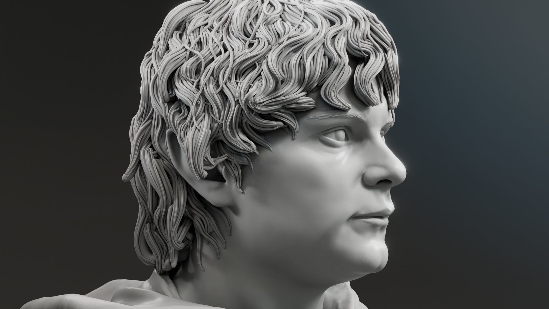 Sean Astin - Samwise Gamgee - The Lord of the Rings 3D print model_12