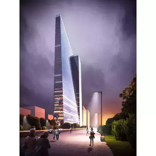 Exterior night scene