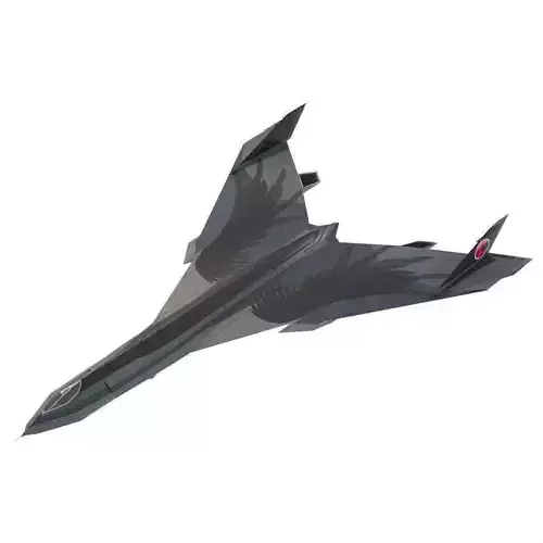 Panavia Thunder generic concept bomber Low-poly 3D model