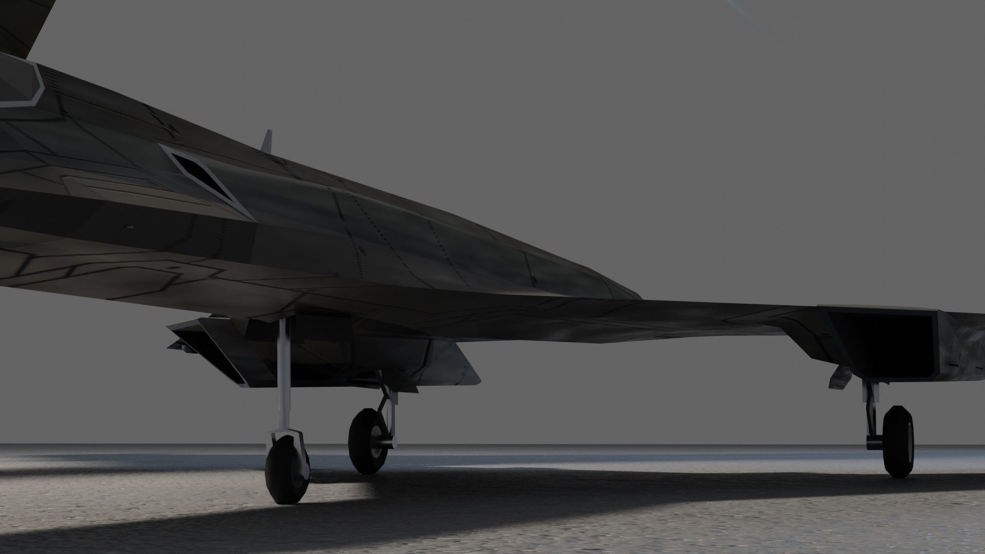 Panavia Thunder generic concept bomber Low-poly 3D model_14