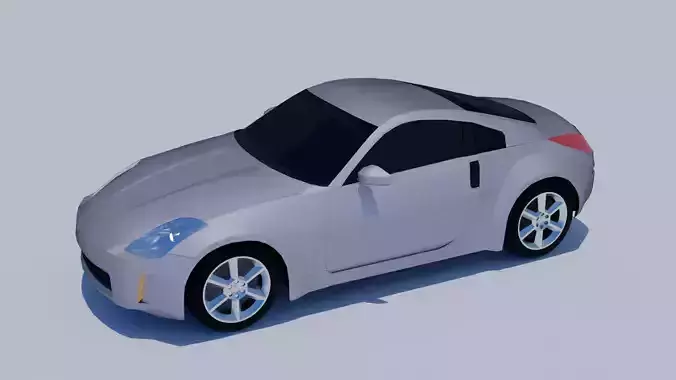 Nissan 350z Low-poly 3D model