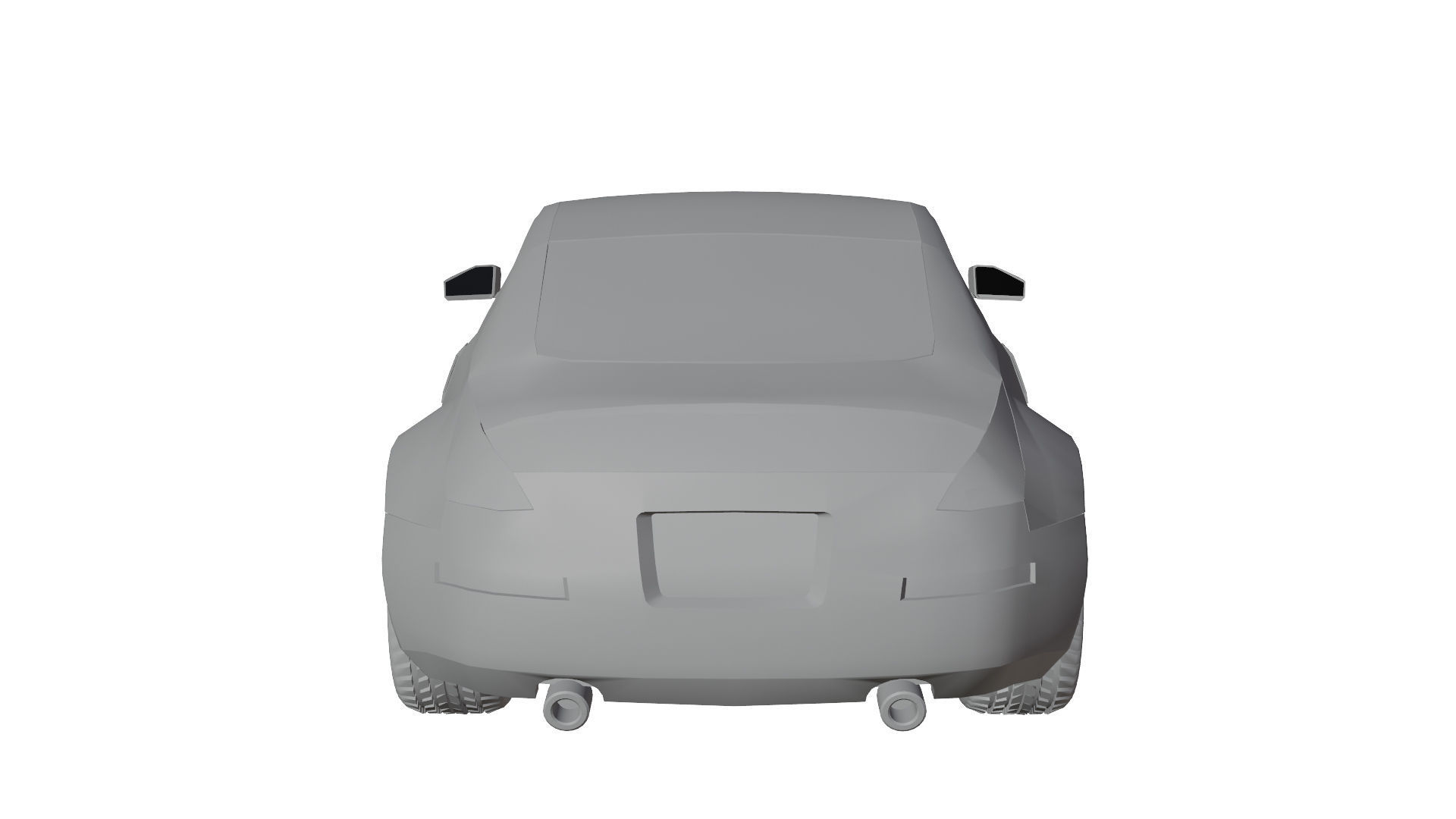 Nissan 350z Low-poly 3D model_3