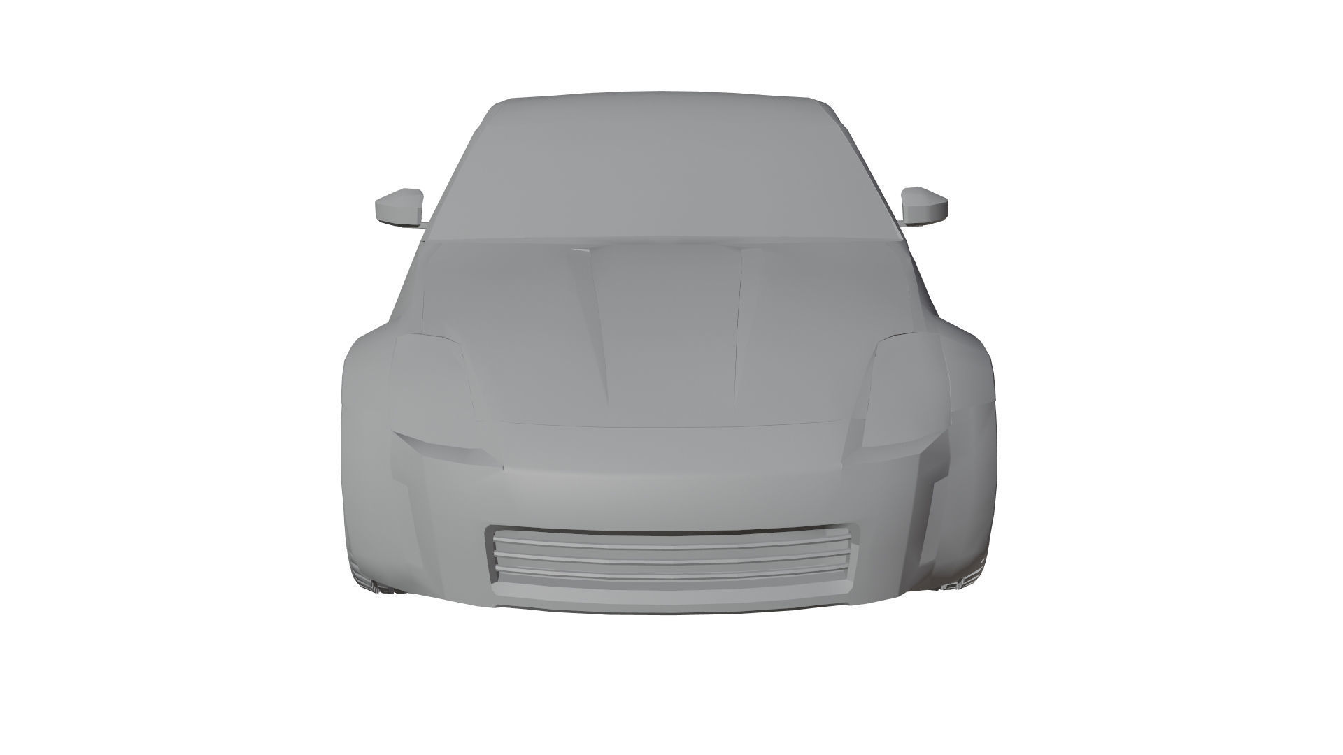 Nissan 350z Low-poly 3D model_1
