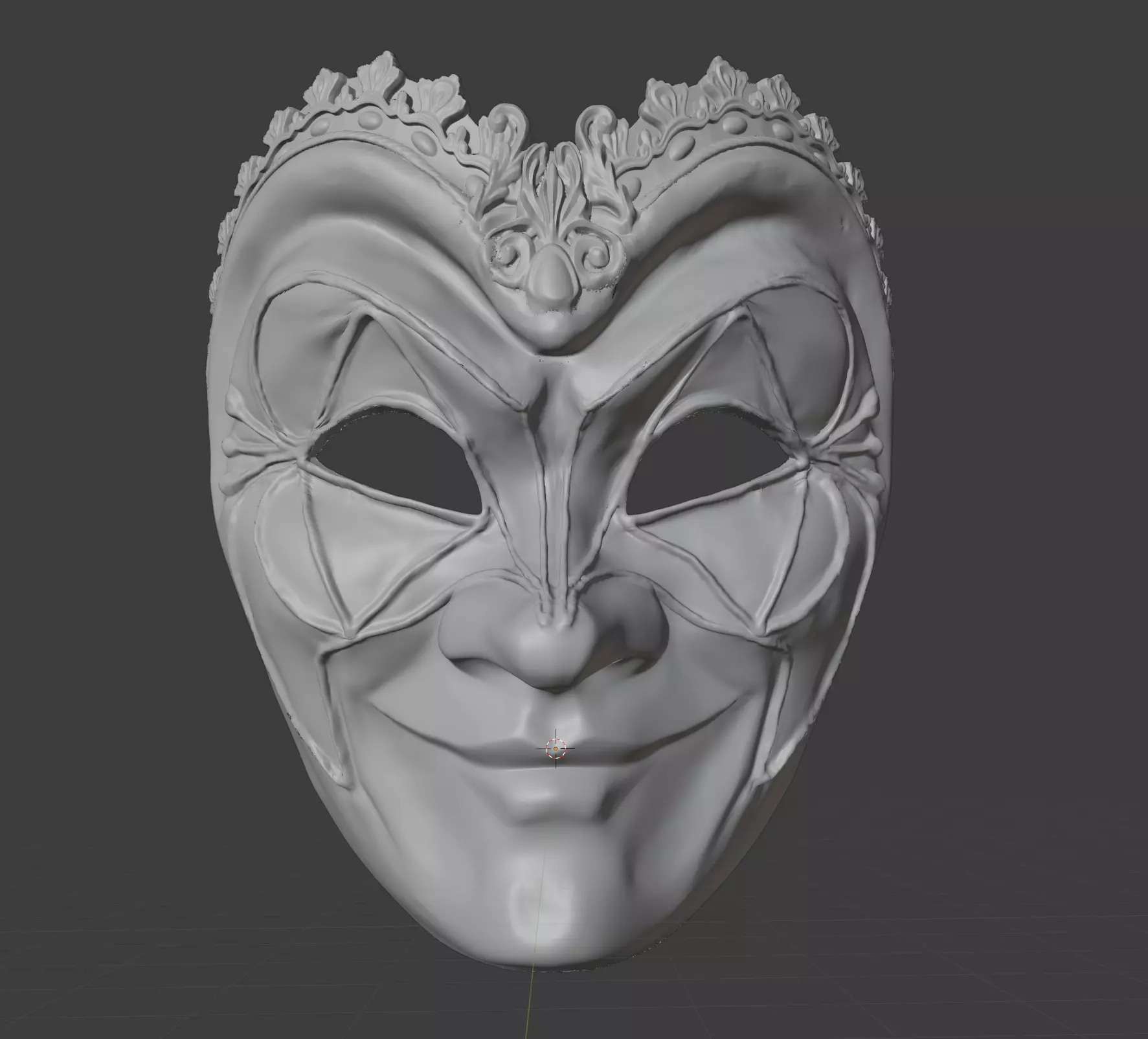 Boris Brejcha Venetian Carnival Mask Printable 3D print model V2 3D print model_0