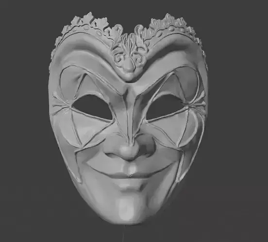 Boris Brejcha Venetian Carnival Mask Printable 3D print model V2