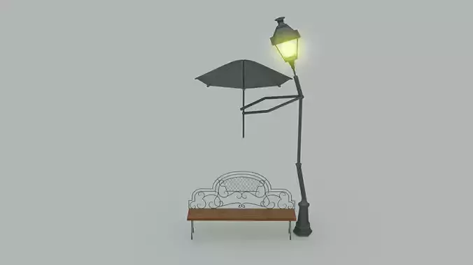 Bench - Lightining - Lamp