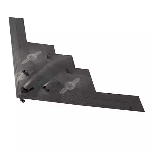 Northrop Grumman B-2 Spirit stealth bomber Low-poly 3D model