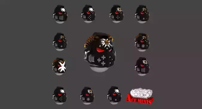 Modular Templar Helmets