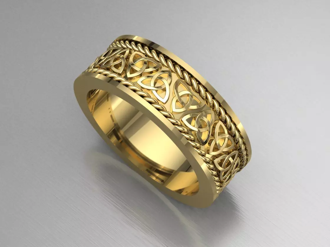 Celtic knot ring 3D print 3D model 3D print model_0