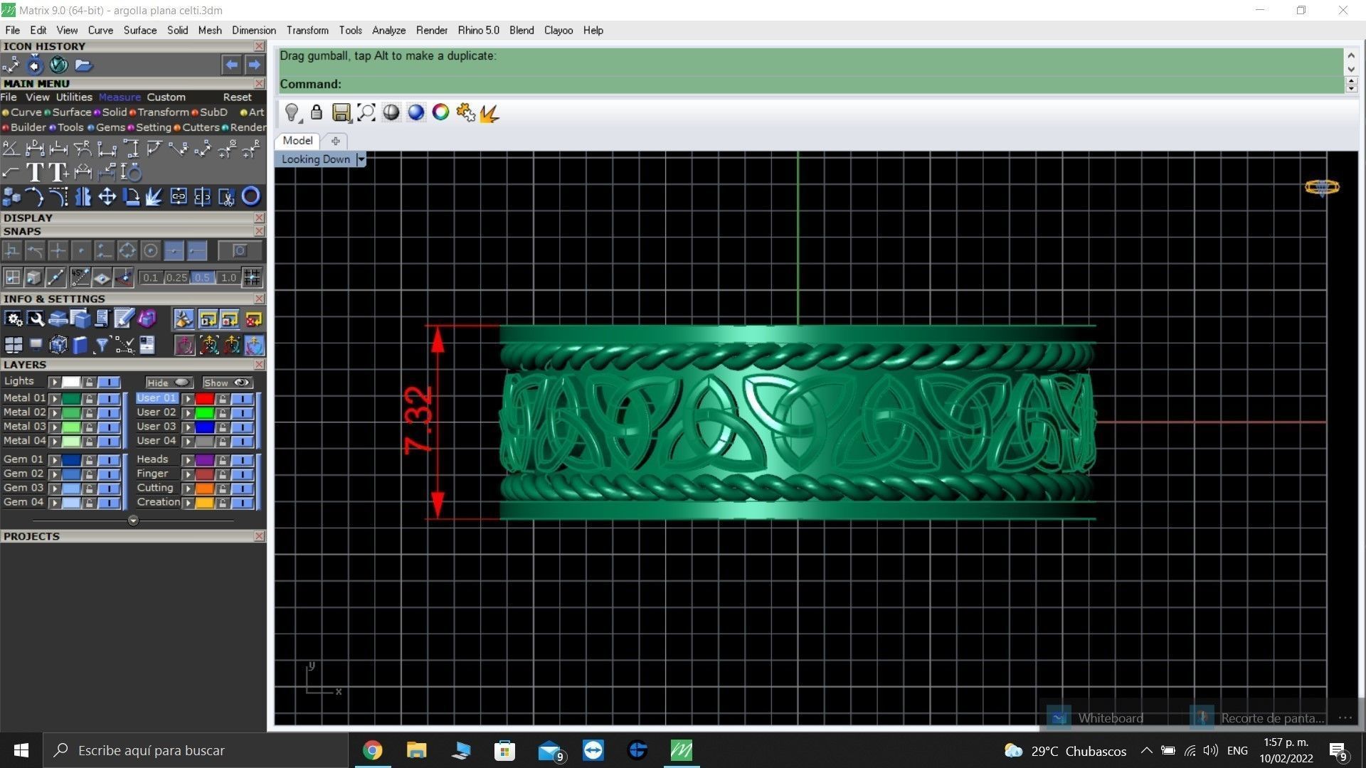 Celtic knot ring 3D print 3D model 3D print model_5