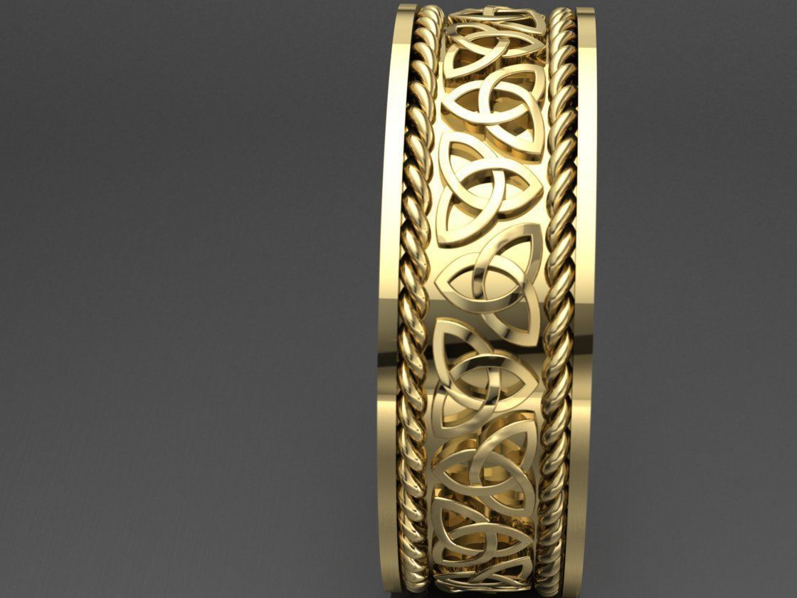 Celtic knot ring 3D print 3D model 3D print model_2
