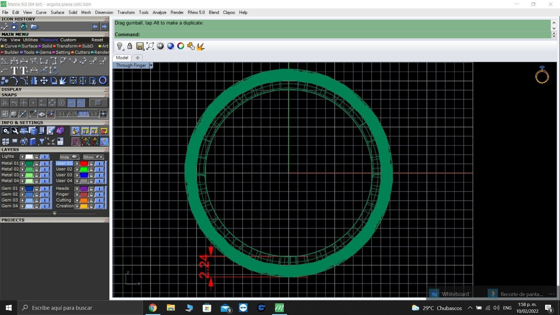 Celtic knot ring 3D print 3D model 3D print model_4