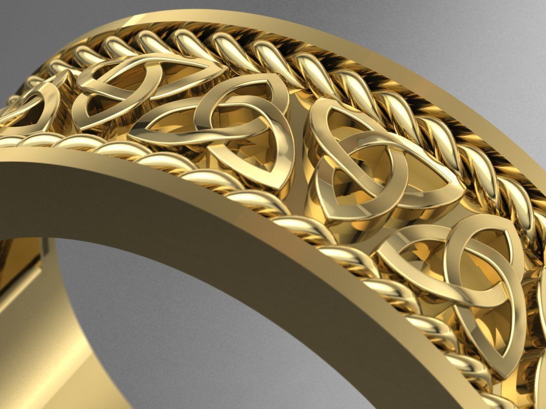 Celtic knot ring 3D print 3D model 3D print model_1
