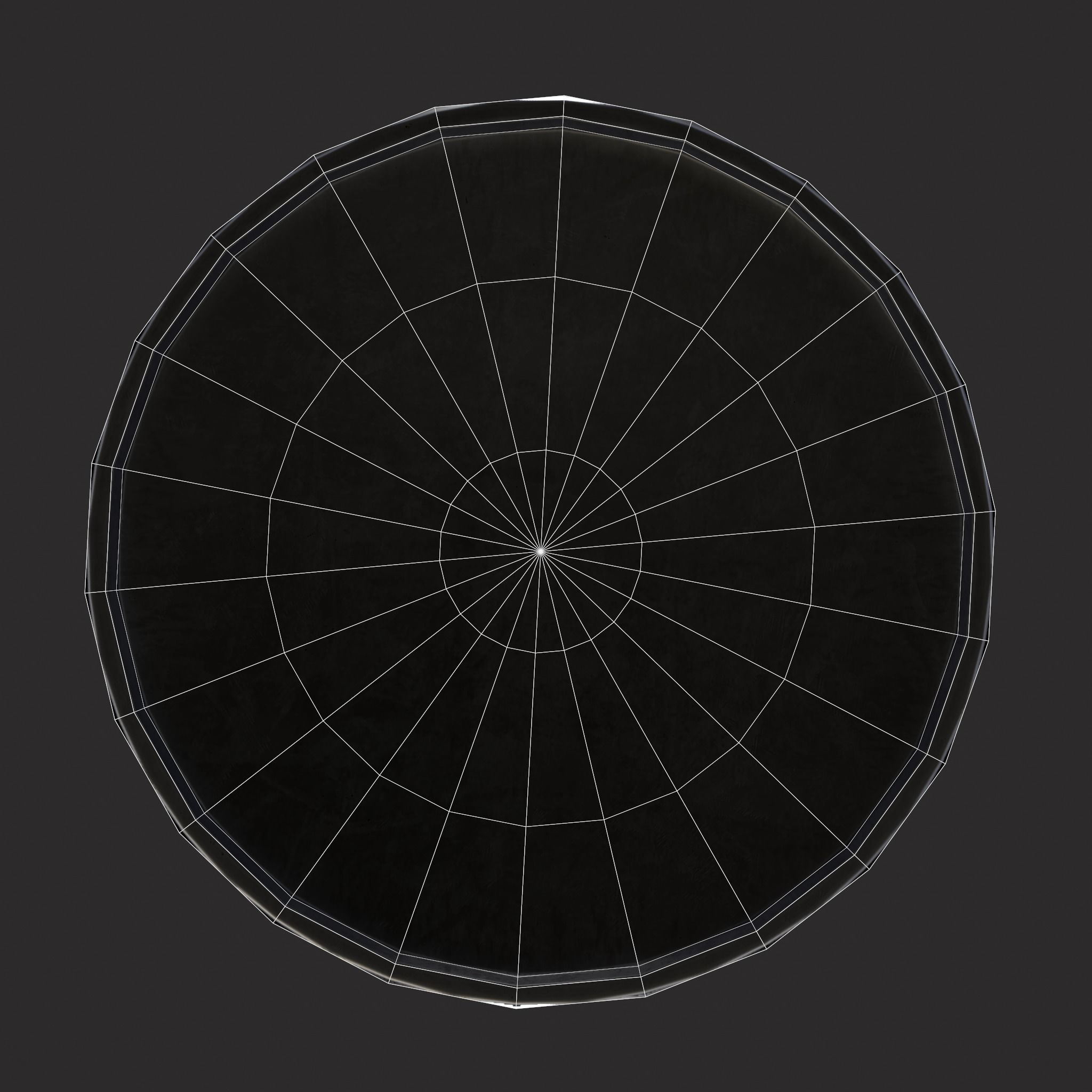 Fluted Pewter Cup Low-poly 3D model_10