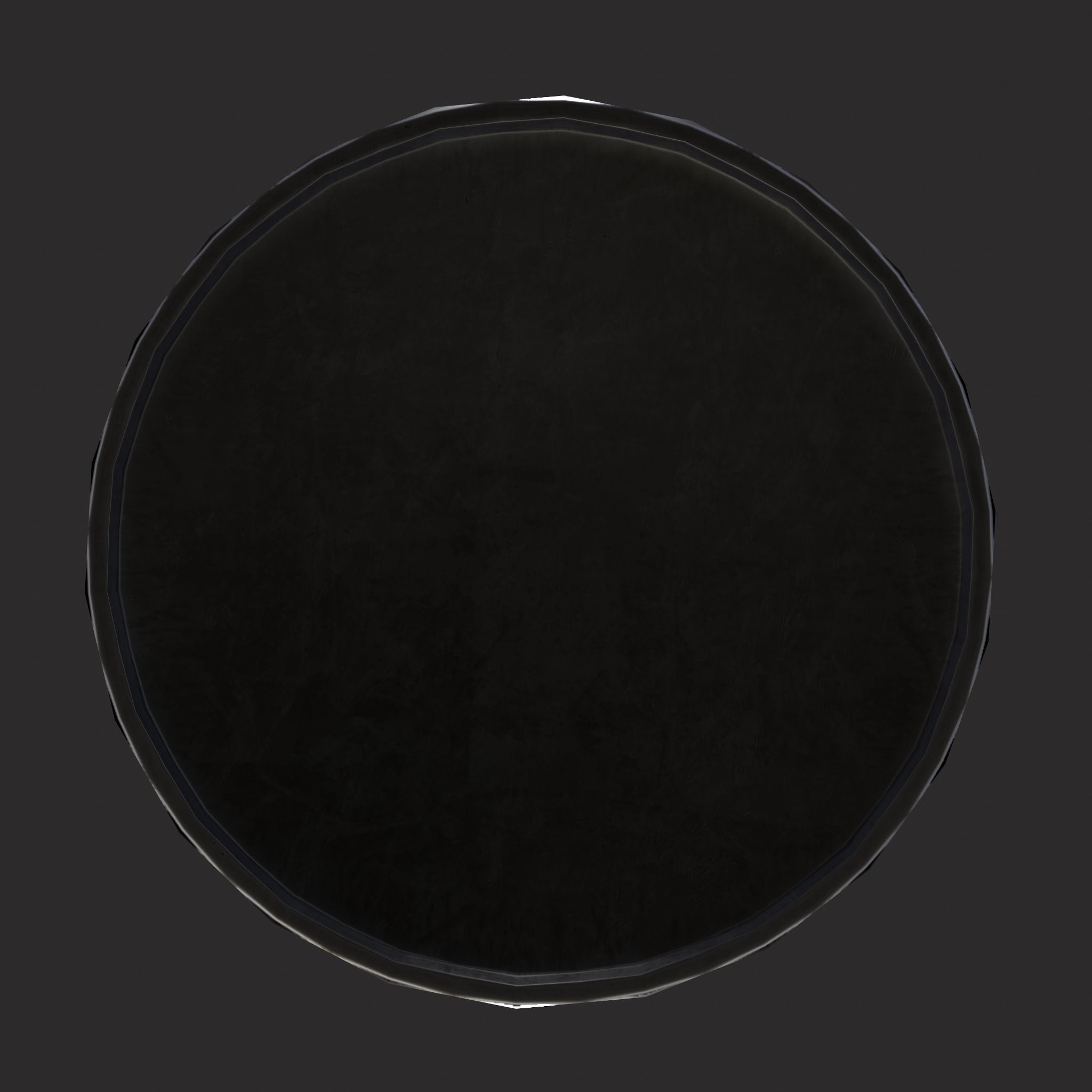 Fluted Pewter Cup Low-poly 3D model_9