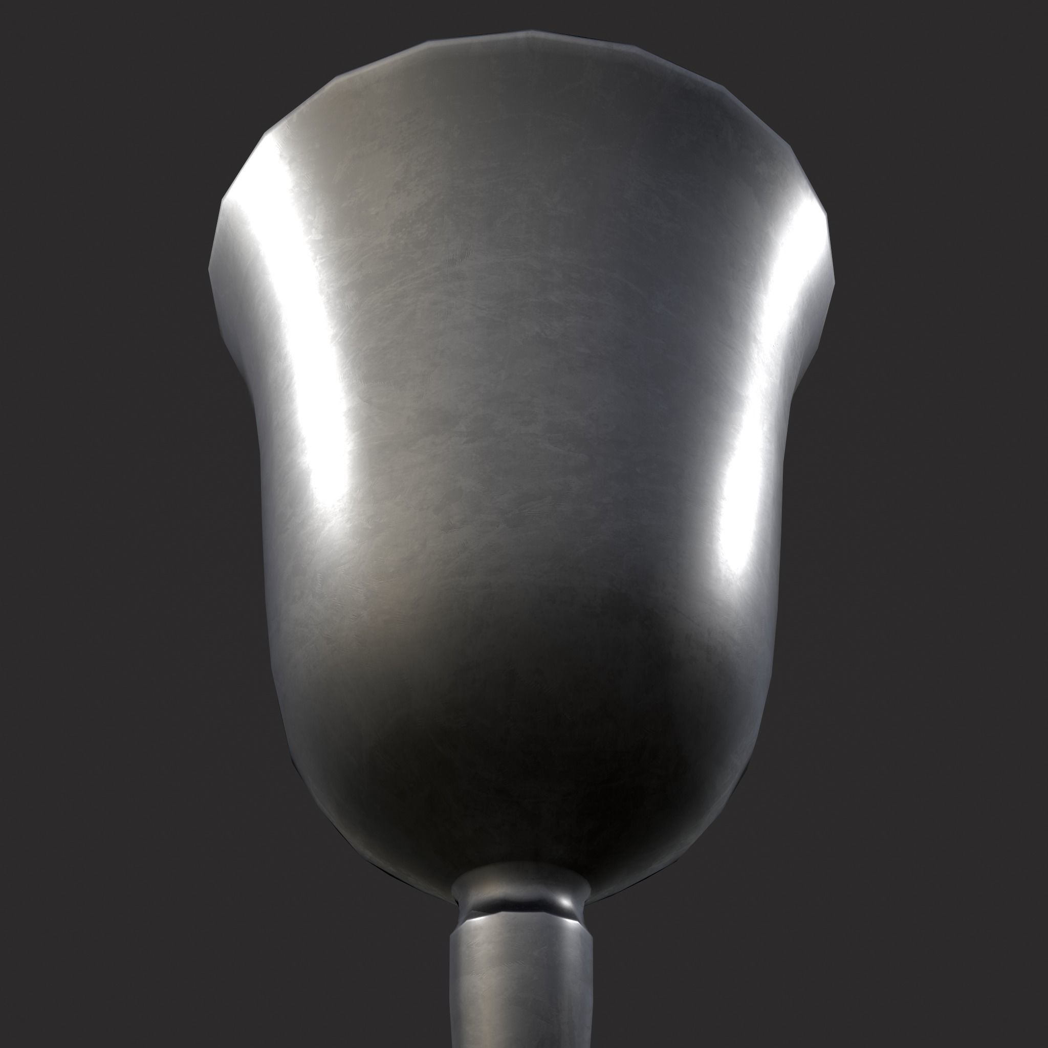 Fluted Pewter Cup Low-poly 3D model_11